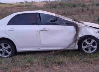Vuelco sobre Ruta 5