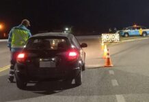 Controles de alcoholemia en el inicio de Ruta 5