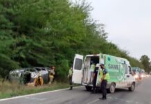 Vuelco en Ruta 41 con un herido