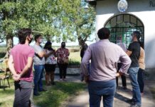 El intendente y consejeros escolares participaron de un encuentro de trabajo en la escuela de La Verde