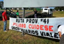 Mosso: “Seguimos padeciendo el mal estado de la Ruta 41”