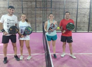 Esteban Delvilano y Paulina Dorado campeones de paddle mixto