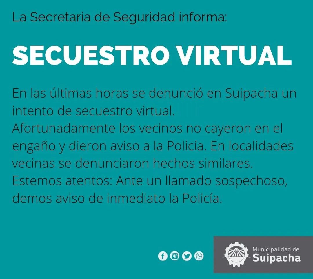 Policiales - Secuestro virtual