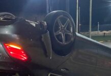 Vuelco fatal en Acceso Sanmartín