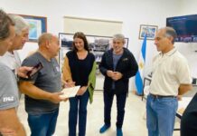 Magistrados entregaron placa a Veteranos de Malvinas
