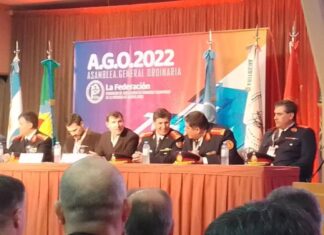 Bomberos Voluntarios de Suipacha presentes en Asamblea General Ordinaria 2022 en Mar del Plata
