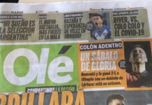 Con un doblete Federico Lértora metió a Colón en octavos de copa libertadores
