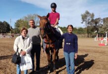 Marcos Zaronsiski representó al Centro Ecuestre María Silvina