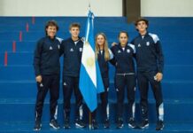 Nacho capitán en los Juegos Sudamericanos en Rosario