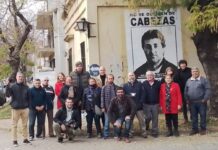 Colocan gigantografía de José Luis Cabezas sobre calle 33