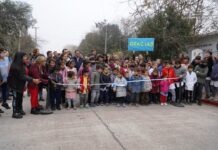 La pavimentación de 34 entre 40 y Ruta 41 quedó inaugurada