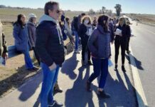 Mercedinos participaron de reclamos en rutas 8 y 41