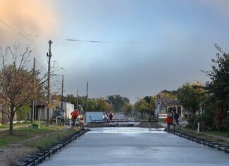 Calle Antártida: Se habilitaron las cuadras pavimentadas