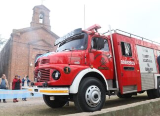 El flamante cuartel de bomberos de Rivas ya tiene su primer autobomba