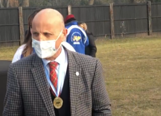 A Diego Salaverri de la Intendencia y veteranos de Malvinas de Pilar