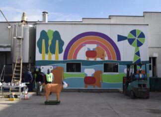 La Suipachense celebró su 75º Aniversario con la realización de un gran mural
