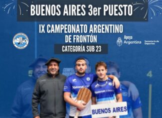 Podio del equipo juvenil dirigido por Carlos Ávila