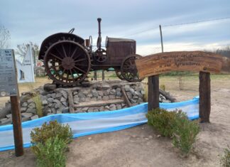 Suipacha tiene en su acceso el Monumento al Agricultor