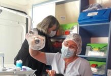 Odontólogos federados realizaron acción solidaria en el Instituto Lowe