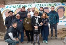 Mural y pedido de justicia por la Masacre de San Patricio