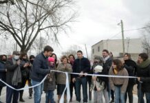 Inauguran 6 nuevas cuadras de pavimento en barrio Mitre