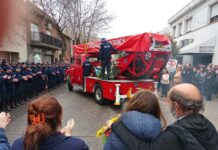 Emotivo adiós y honores al Comandante eterno de Bomberos, Juan José Valle