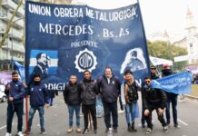 UOM Mercedes acompañó la movilización convocada por la CGT
