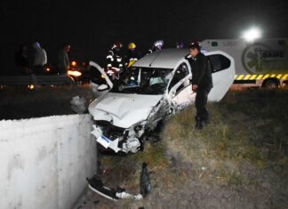 Violenta colisión sobre Ruta 5