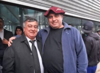 Gallo y Hainze junto a Massa