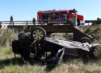 Despiste y vuelco: una víctima fatal