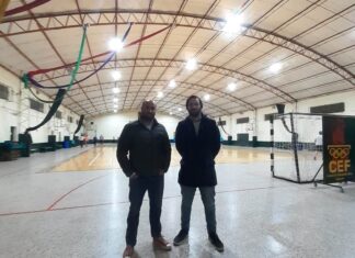 Colocan luminarias led en el CEF 30 gestionadas ante la Provincia