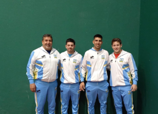 Carlos Ávila seleccionó y dirigió al equipo de la provincia en el Campeonato Argentino de Frontón