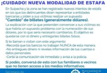 En la región alertan por intentos de estafas
