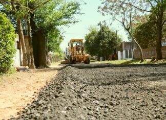 Mejoramiento de calles con piedra: Más de 40 cuadras