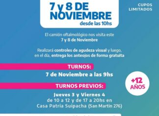 Llega el camión oftalmológico