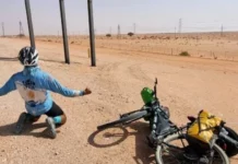Ciclistas argentinos fueron desde Sudáfrica a Qatar en bicicleta