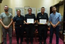 Reconocimiento a policías tras salvar vida a una vecina