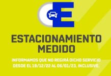 Suspenden el estacionamiento medido hasta el 6 de enero