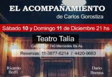 “El Acompañamiento” 10 y 11 de diciembre en Talía