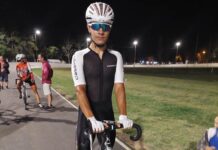 Román Gorocito en dos podios