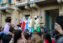 Reyes Magos: presencia y fiesta en Plaza San Martín