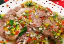 Lengua a la vinagreta