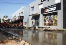 Avanzan obras de pavimento en 1 entre 2 y 102