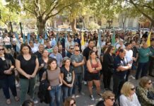 Importante participación en acto del 24 de marzo en Plaza San Martín