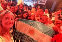 Ruiz destacó el trabajo de equipo de voluntarios que la acompañan