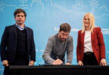 Ustarroz firma convenio con provincia por 250 millones de pesos