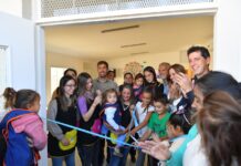 Con una fiesta se inauguró el amplio edificio del Jardín, Centro comunitario y CAPS Marchetti
