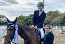Margarita Bustos ganadora en el Club Alemán de Equitación