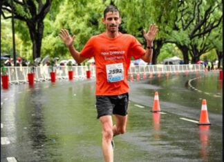 Martín Moras en los 21 k de Bs. As.