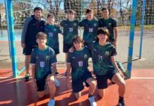 Acción en el certamen local de handball